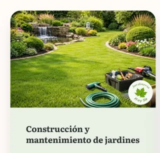 Construcción y mantenimiento de jardines