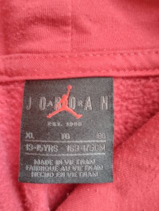 Sudadera Jordan Roja con Logo