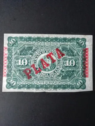 10 Pesos El Banco Español de Cuba 1896