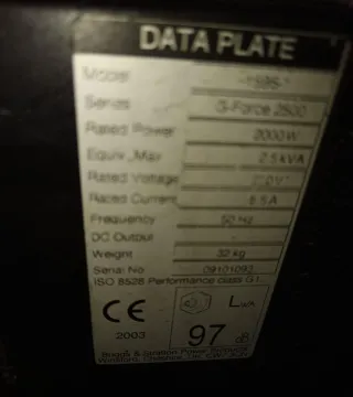 Generador Eléctrico FORCE 55