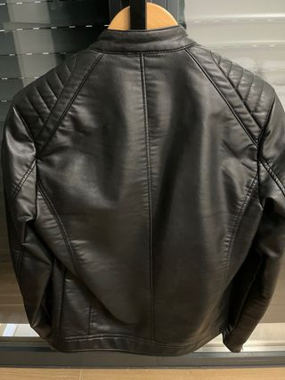 Chaqueta Cuero Zara Negra