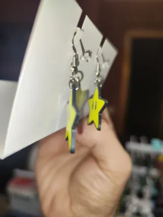 Pendientes Estrella Super Mario