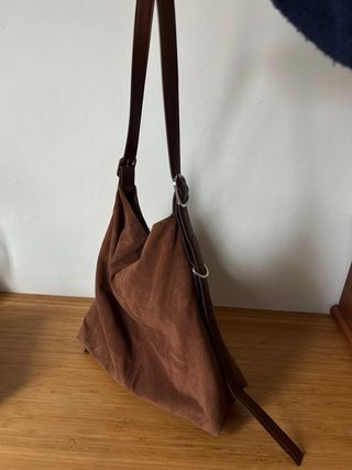 Bolso estilo ante marrón