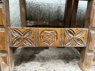 Sillas Castellanas Antiguas Piel y Madera