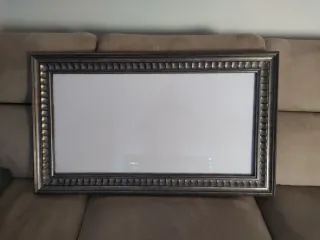 Marco de madera plateado para cuadros/espejo