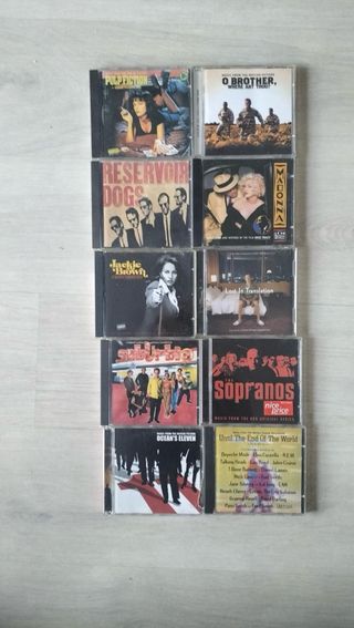 10 CDs de Películas y Música Variada