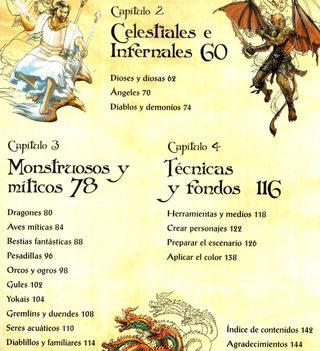 DIBUJO ARTISTICO. TECNICAS. MONSTRUOS. HEROES.