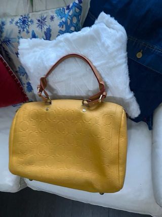 Bolso Andy Boston CH Cuero Mostaza