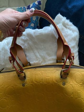 Bolso Andy Boston CH Cuero Mostaza