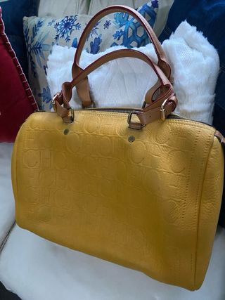 Bolso Andy Boston CH Cuero Mostaza