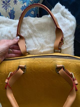 Bolso Andy Boston CH Cuero Mostaza