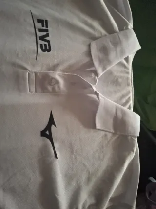 Polo Mizuno Blanco Talla L
