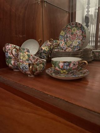 Conjunto de 12 chávenas de porcelana chinesa