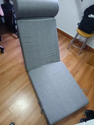 Puff Cama Individual Gris