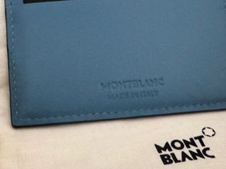 Tarjetero Montblanc Piel Azul