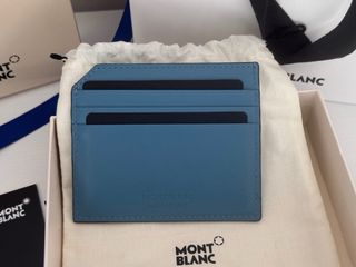 Tarjetero Montblanc Piel Azul