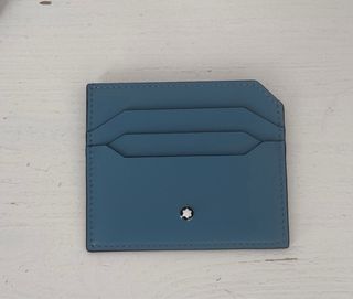 Tarjetero Montblanc Piel Azul