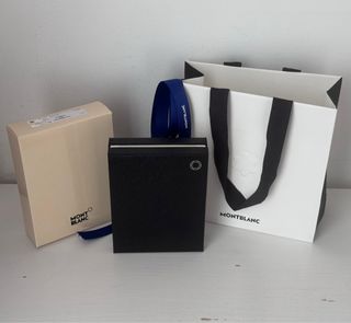 Tarjetero Montblanc Piel Azul