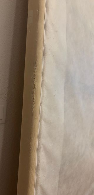 Base tapizada 135x190cm Flex patas madera