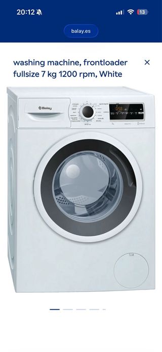 Lavadora Balay Blanca 7kg 1200rpm
