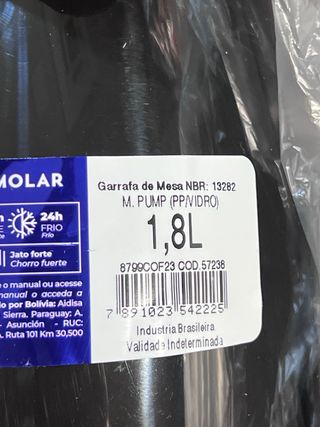 Garrafa Térmica Termolar Magic Pump 1.8L - Nova