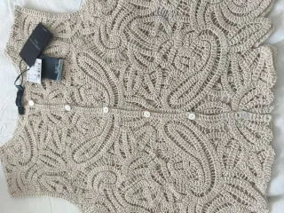 Top Cortefiel Crochet Arena Talla S