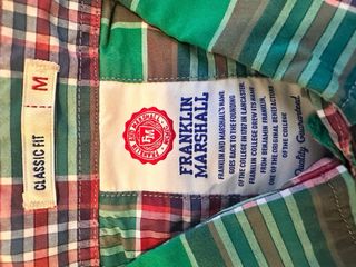 Camisa Franklin Marshall cuadros verde/rojo