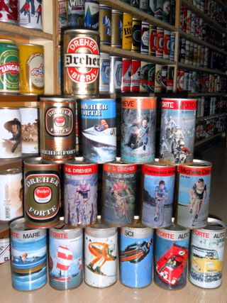 Lattine Birra Dreher Vuote da Collezione