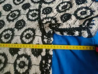 Camisa Crochet Hombre XXL Beige/Negro