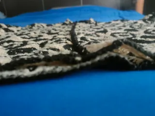 Camisa Crochet Hombre XXL Beige/Negro