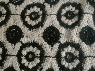 Camisa Crochet Hombre XXL Beige/Negro