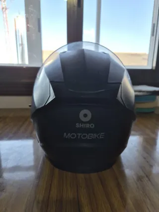 Casco Moto Shiro Negro Talla L 59-60