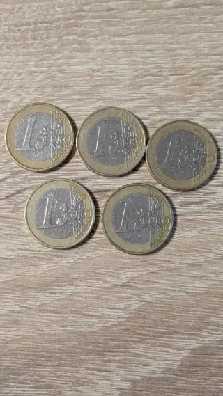 Lote 5 Monedas 1€ Mozart