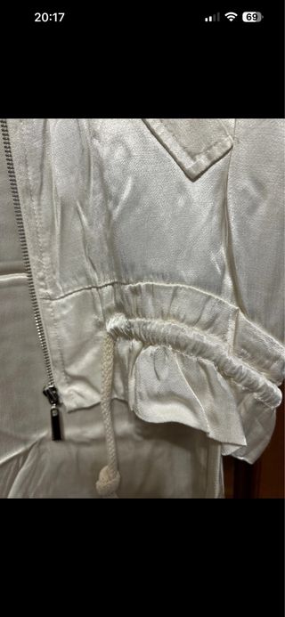 Conjunto chaqueta y vestido beige