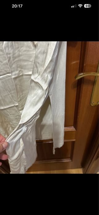 Conjunto chaqueta y vestido beige