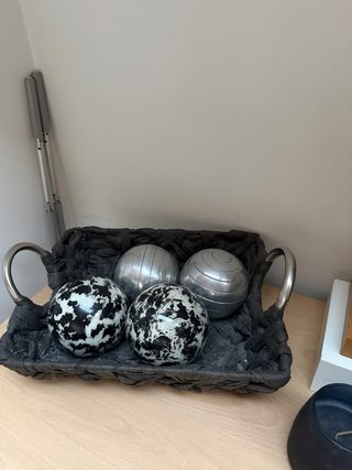 Set Figuras Decorativas Metal y madera