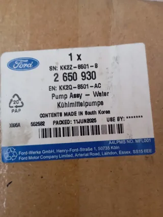 Bomba de água Ford Original