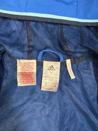 Chaqueta Adidas Azul Talla L Niño/M Adulto