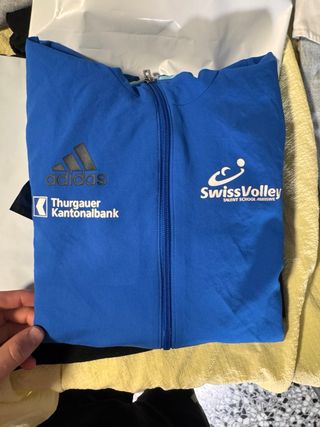 Chaqueta Adidas Azul Talla L Niño/M Adulto