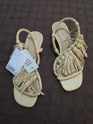Sandalias H&M T37 Beige