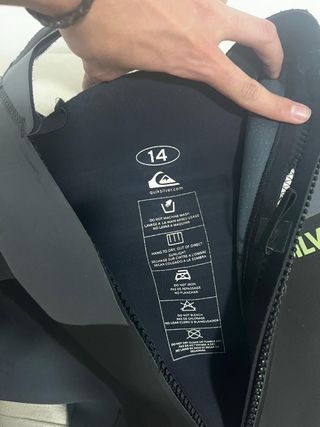 Neopreno Quiksilver Talla 14