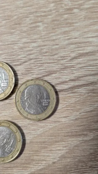 Lote 5 monedas 1€ Mozart