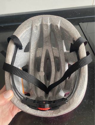 Casco bici niña rosa con estrellas