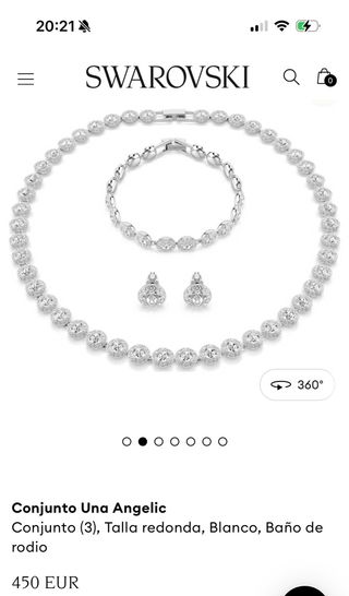 Conjunto Una Angelic Plata y Blanco