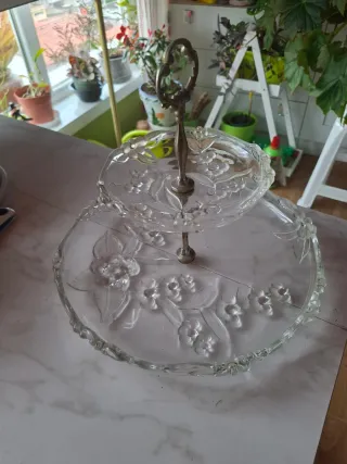Frutero de cristal estilo Bohemia