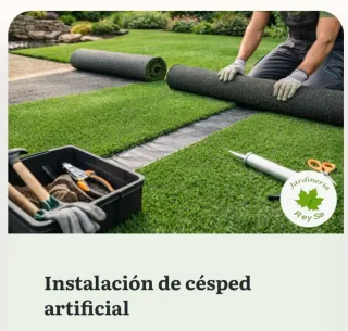 Instalación de césped artificial de calidad