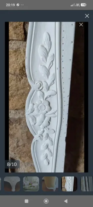 Cama antigua Luis XV matrimonio 135 madera tallada