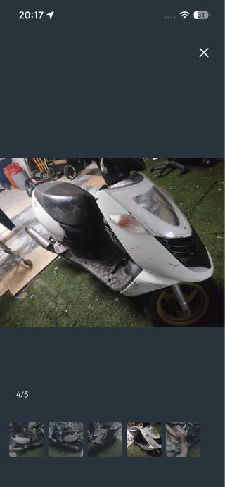 Aprilia Sonic 49cc Plata/Blanco