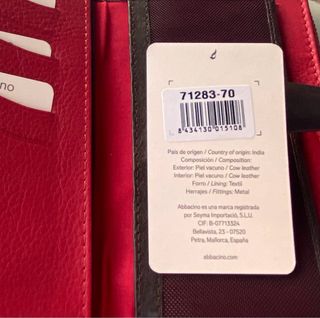 Cartera Billetera Abbacino Roja Sin Estrenar