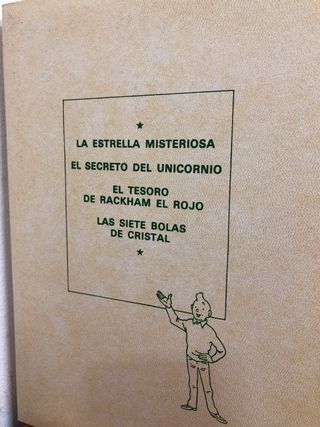LAS AVENTURAS DE TINTÍN EN SEIS TOMOS